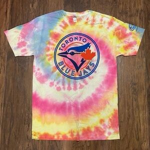 Toronto Blue Jays spiral colourful tie dye Bud Light MLB Medium short sleeve T